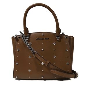 MICHAEL KORS Ellis SM Leather Convertible Satchel